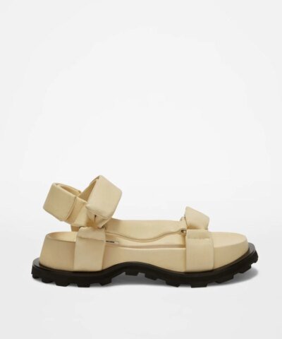 Jil Sander Beige Leather Sandals