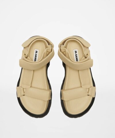 Jil Sander Beige Leather Sandals