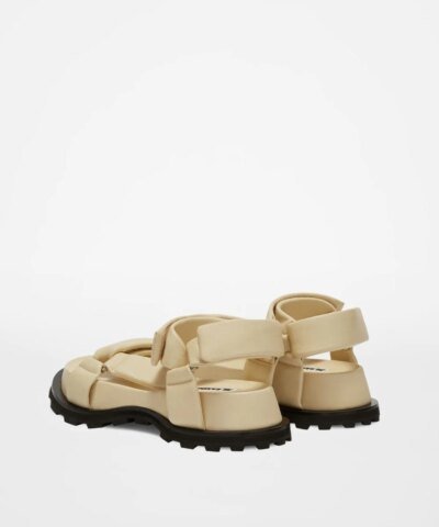 Jil Sander Beige Leather Sandals