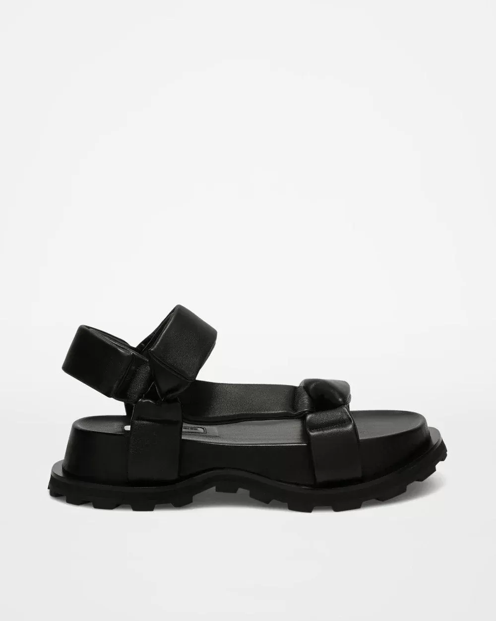 Jil Sander Black Leather Sandals