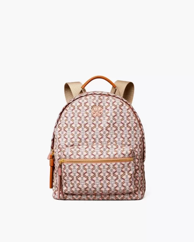 Tory Burch Piper Printed Small Zip Backpack