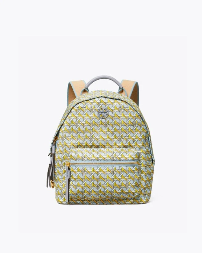 Tory Burch Piper Printed Small Zip Backpack