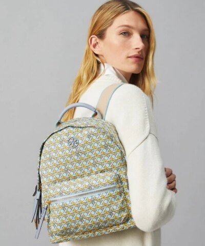 Tory Burch Piper Printed Small Zip Backpack