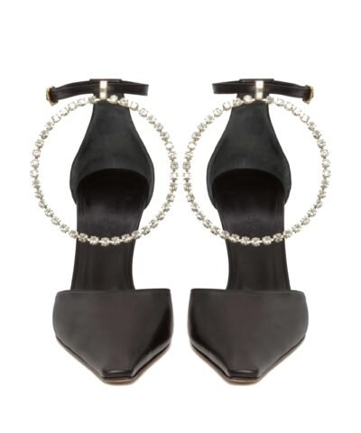 JW Anderson Black Ring 90mm Pumps