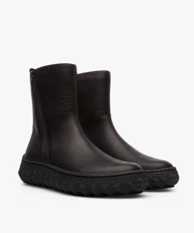 Camper Ground Women's Brown Mid Boot With Zip