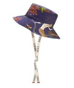 Loewe Paula's Ibiza Mermaid-Print Canvas Bucket Hat