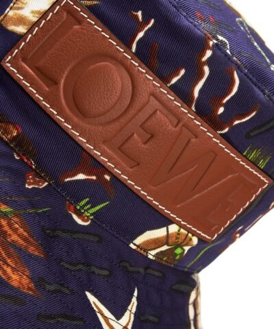 Loewe Paula's Ibiza Mermaid-Print Canvas Bucket Hat