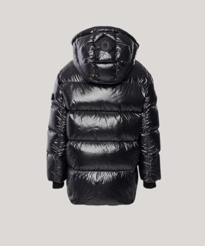 Mackage Kennie Kids Down Hooded Puffer Coat, Black