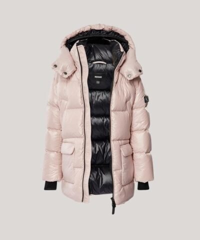 Mackage Kennie Kids Down Hooded Puffer Coat, Petal