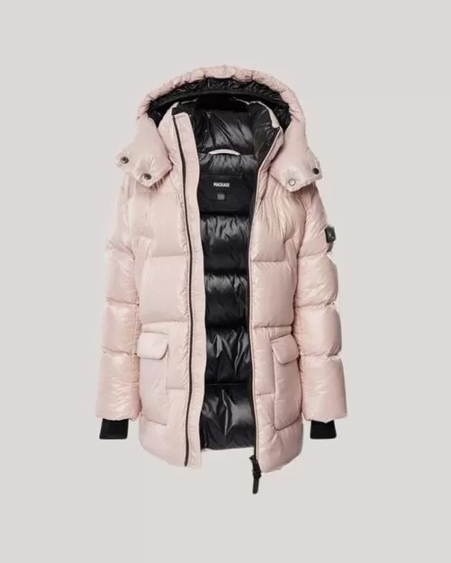 Mackage Kennie Kids Down Hooded Puffer Coat, Petal