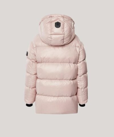 Mackage Kennie Kids Down Hooded Puffer Coat, Petal