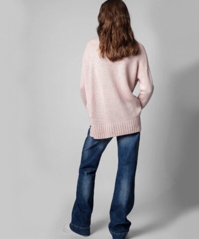 Zadig & Voltaire Malta Button-Trim Cashmere Sweater