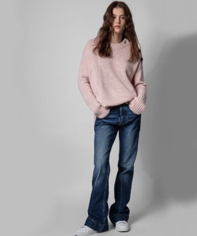 Zadig & Voltaire Malta Button-Trim Cashmere Sweater