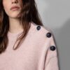 Zadig & Voltaire Malta Button-Trim Cashmere Sweater