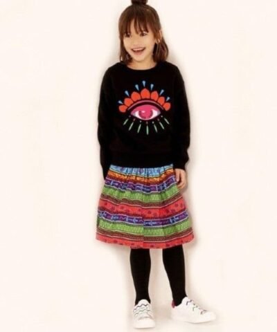 Kenzo Girl 'Lima' Eye Cashmere Sweater