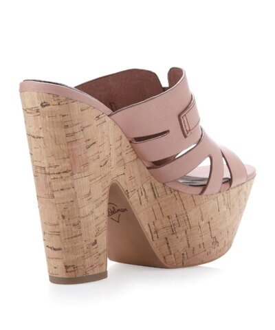 Sam Edelman Chase Cork Slip-On Wedge, Toasted Rose
