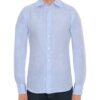Canali ASH Linen Slim Fit Shirt, Blue