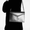 Saint Laurent Cassandra Monogram Clasp Bag In Smooth Leather
