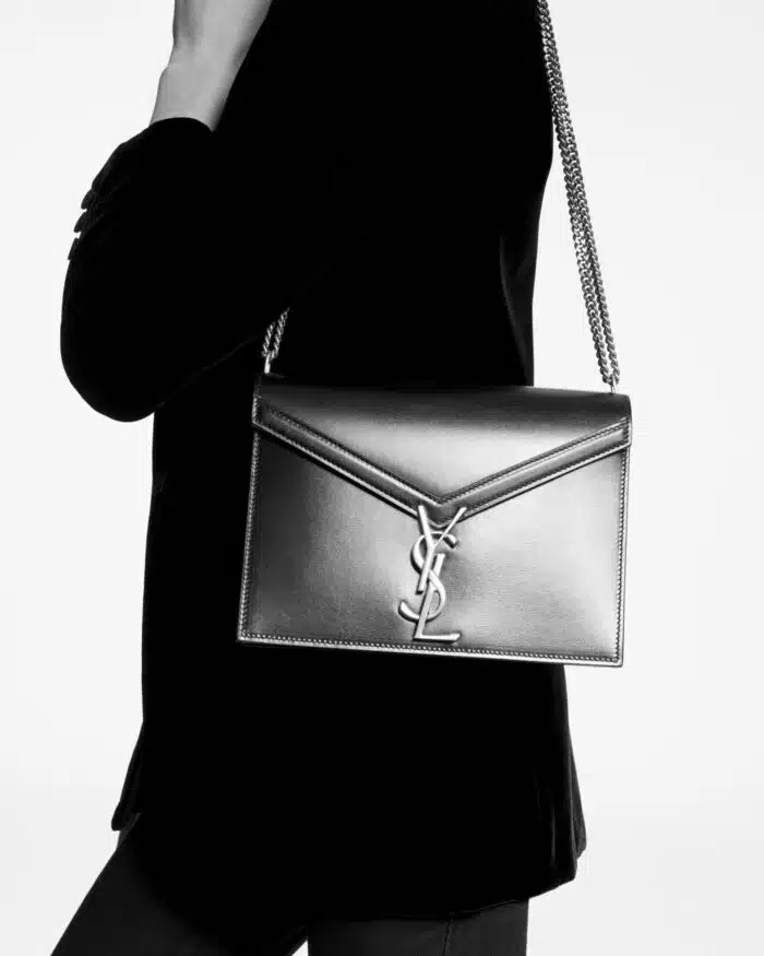 Saint Laurent Cassandra Monogram Clasp Bag In Smooth Leather