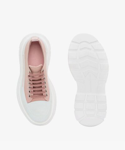 Alexander McQueen Tread Slick Lace Up in Magnolia