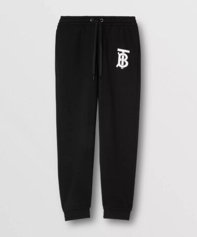 Burberry Monogram Motif Cotton Jogging Pants