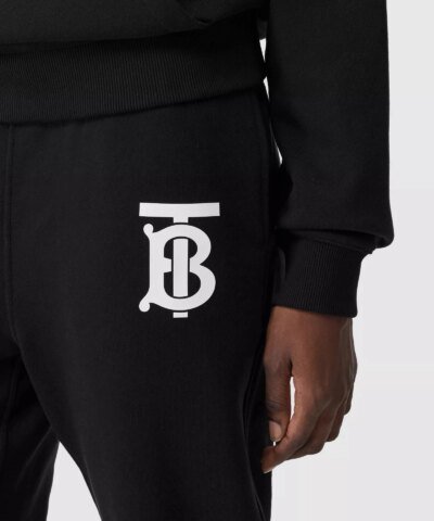 Burberry Monogram Motif Cotton Jogging Pants