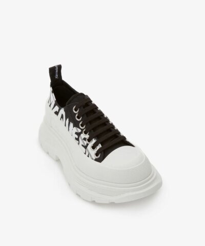 Alexander McQueen Tread Slick Lace-up in Black