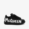 Alexander McQueen Mcqueen Graffiti Oversized Sneaker in Black/White