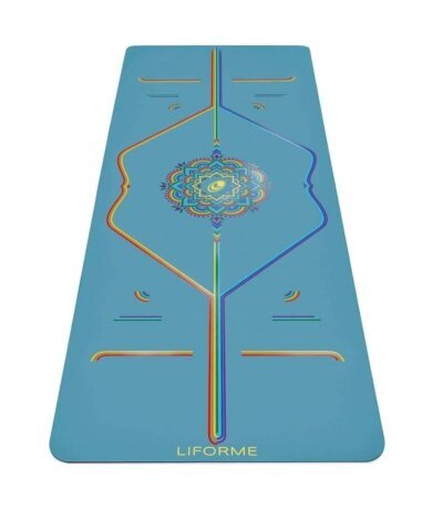Liforme Blue Rainbow Hope Yoga Mat