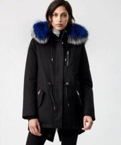 Mackage Chara DXR Down Twill Parka Coat, Black