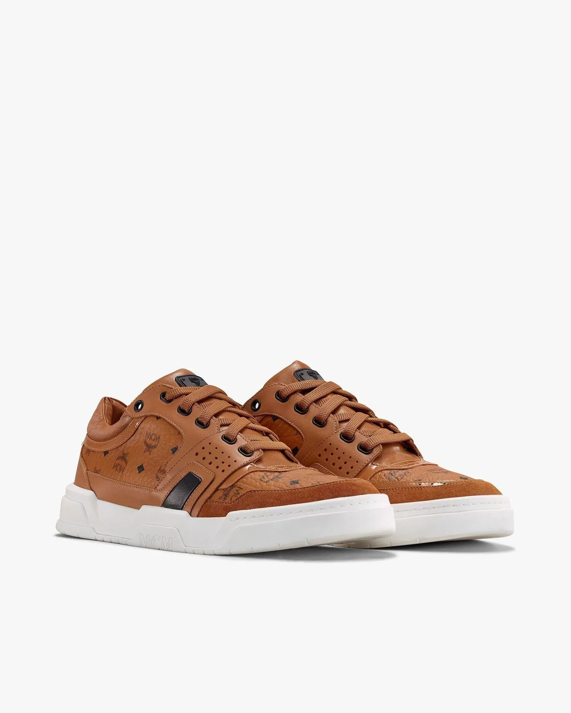 MCM Men's Skyward Low-Top Sneakers in Visetos