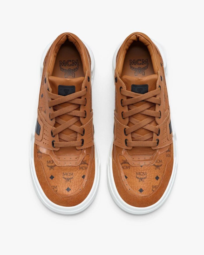 MCM Women's Skyward Low-Top Sneakers in Visetos