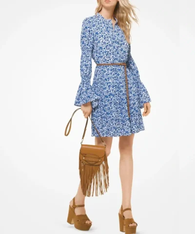 MICHAEL MICHAEL KORS Floral Crepe Shirtdress