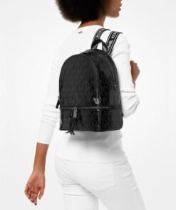 Michael Kors Signature Rhea Glossy Backpack