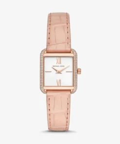MICHAEL KORS Lake Crocodile-Embossed Leather Watch