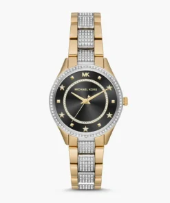 MICHAEL KORS Mini Lauryn Pavé Two-Tone Watch