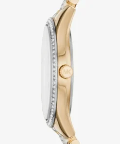 MICHAEL KORS Mini Lauryn Pavé Two-Tone Watch
