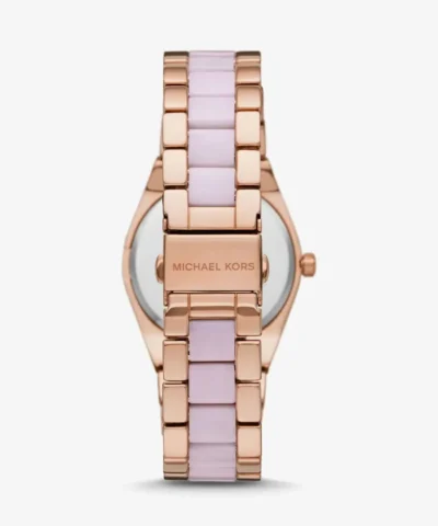 MICHAEL KORS Channing Rose Gold-Tone and Acetate Watch