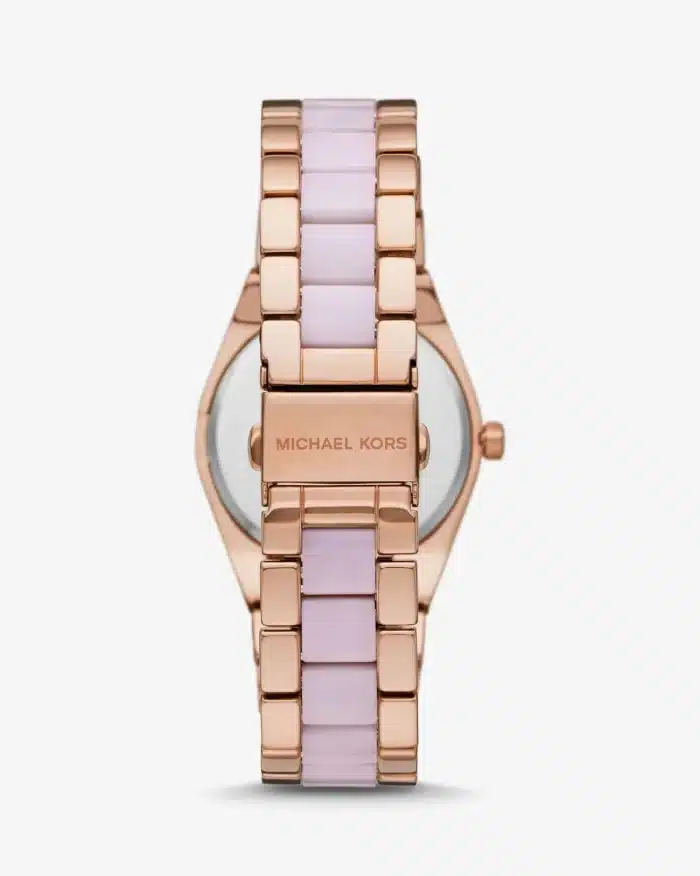 MICHAEL KORS Channing Rose Gold-Tone and Acetate Watch