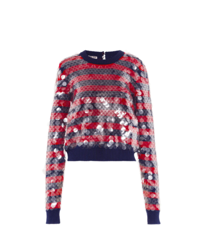 Miu Miu Embroidered Wool Sweater