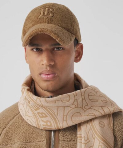 Burberry Lightweight Logo Graphic Cashmere Jacquard Scarf