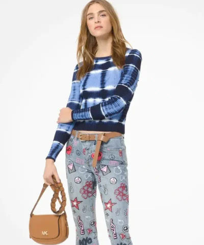 MICHAEL MICHAEL KORS Tie-Dye Stretch-Viscose Sweater