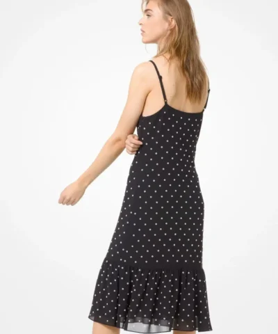 MICHAEL MICHAEL KORS Grommeted Georgette Slip Dress