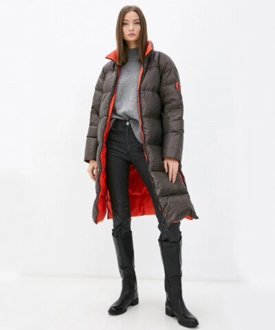 MICHAEL Michael Kors Logo Ciré Reversible Puffer Coat