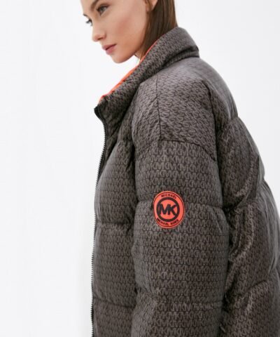 MICHAEL Michael Kors Logo Ciré Reversible Puffer Coat
