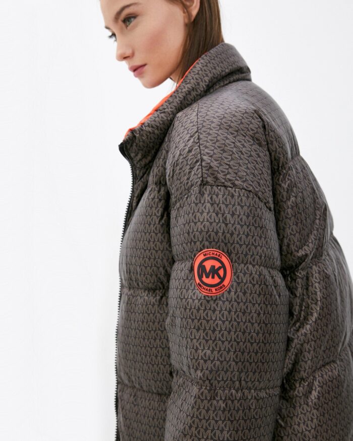 MICHAEL Michael Kors Logo Ciré Reversible Puffer Coat