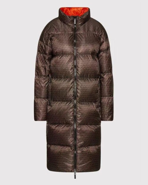 MICHAEL Michael Kors Logo Ciré Reversible Puffer Coat