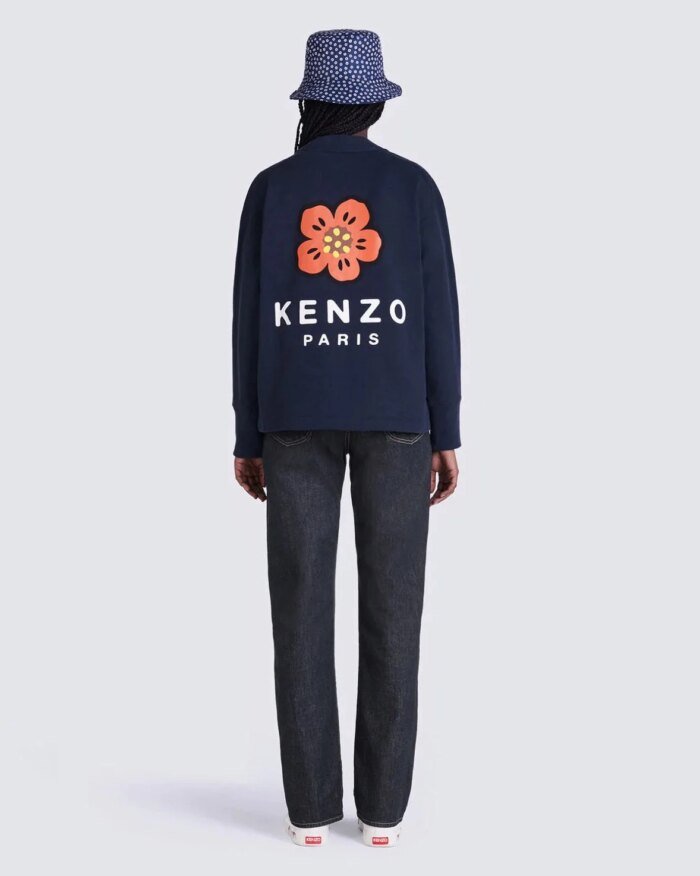 Kenzo "Boke Flower" Midnight Blue Cardigan