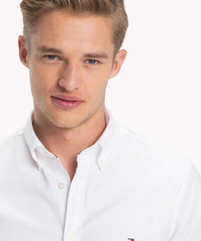 Tommy Hilfiger Slim Fit Stretch Cotton Oxford Shirt