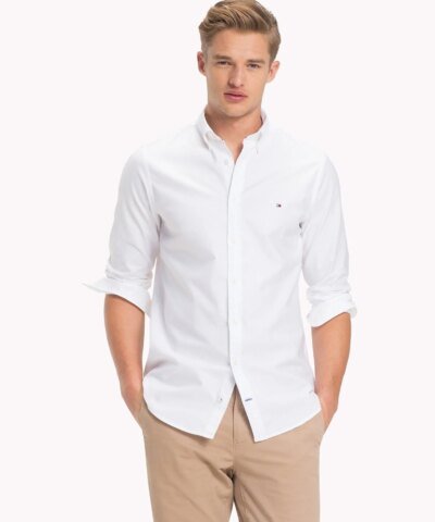 Tommy Hilfiger Slim Fit Stretch Cotton Oxford Shirt